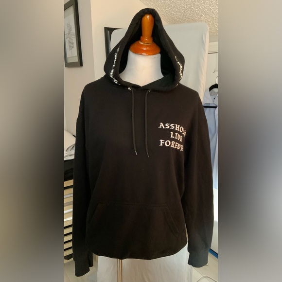 Assholes Live Forever Embroidered Logo Hoodie – Size M - Picture 1 of 6